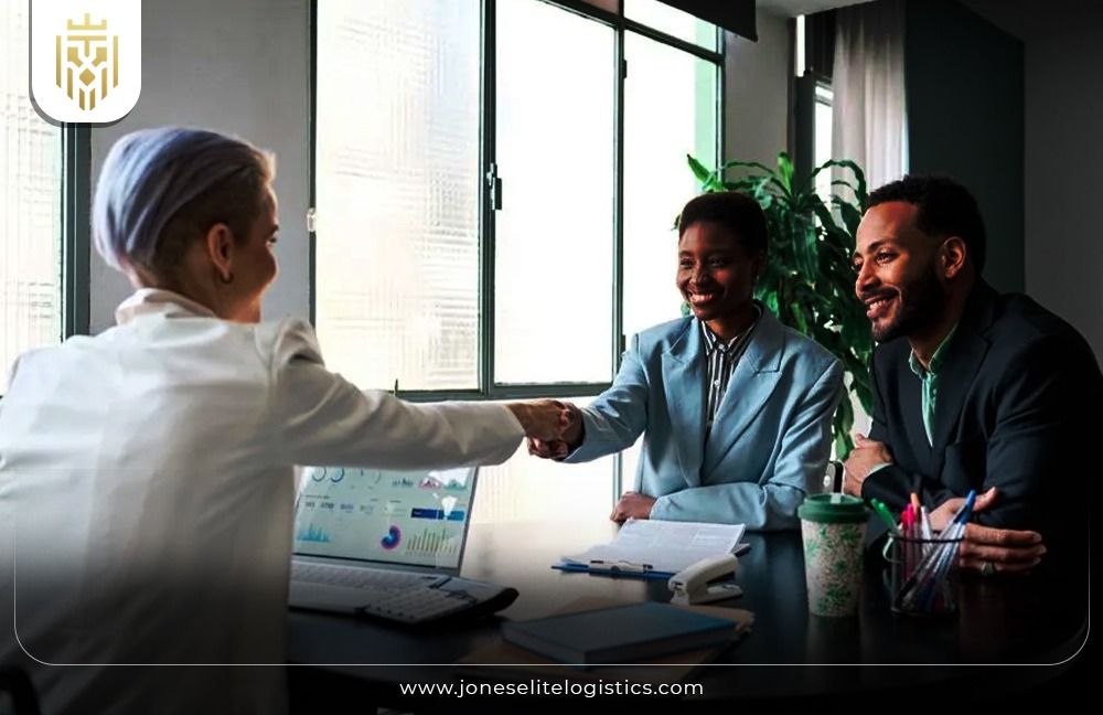 executives dealing with a customer | JEL