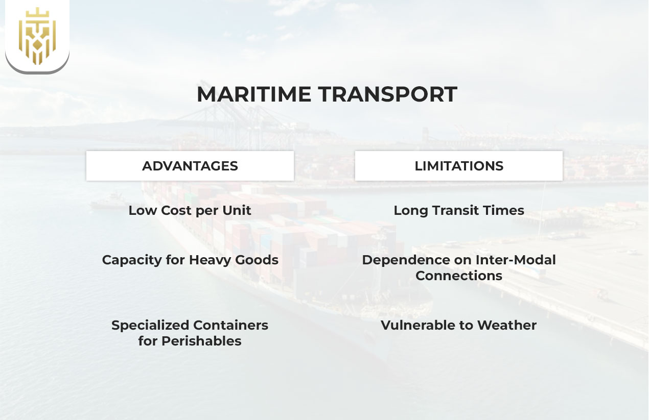Maritime Transport - Advantages & Disadvantages